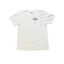 Load image into Gallery viewer, The Republic Reflective Short Sleeve Tee (White/Baby Blue)